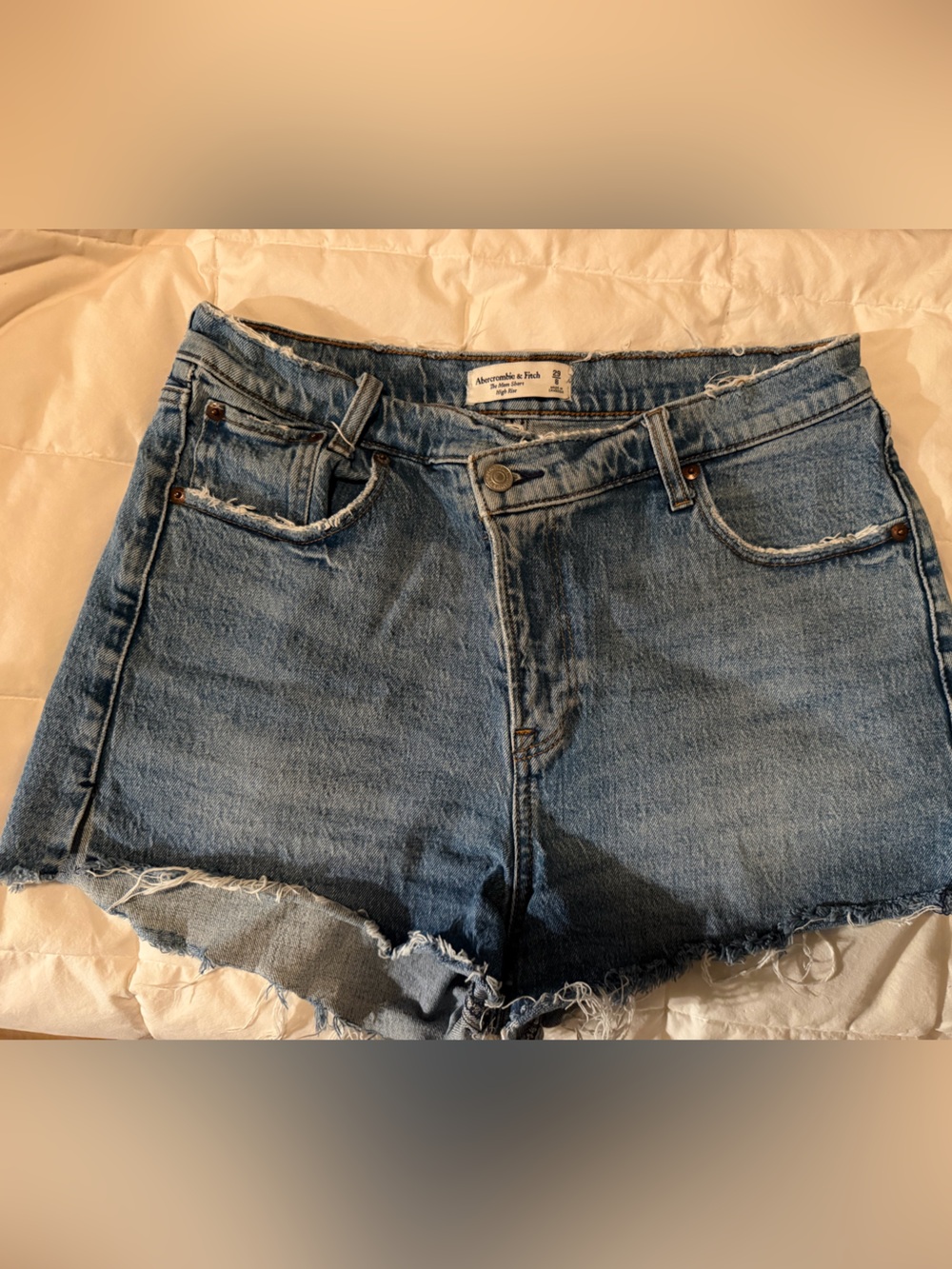 Abercrombie & Fitch Light Blue Denim Jean Shorts